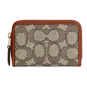 Coach Brown and Tan Signature Wallet Collection